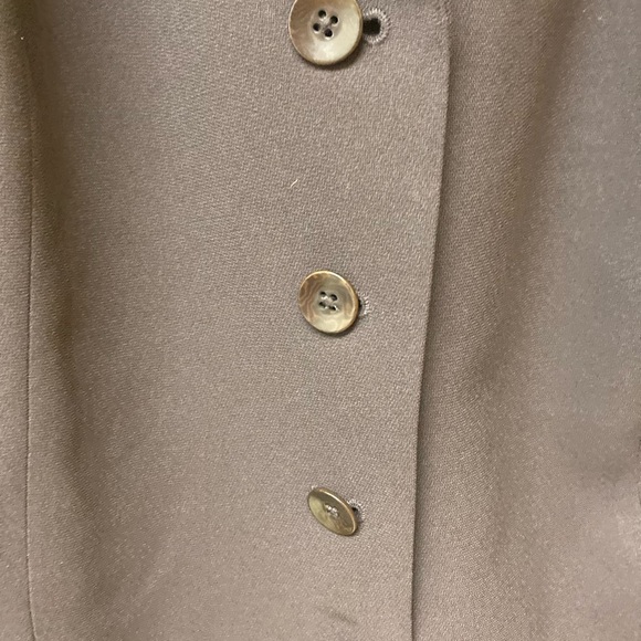 CASION Chocolate Beown Blazer With Button Down Front Size 16. - Picture 3 of 5